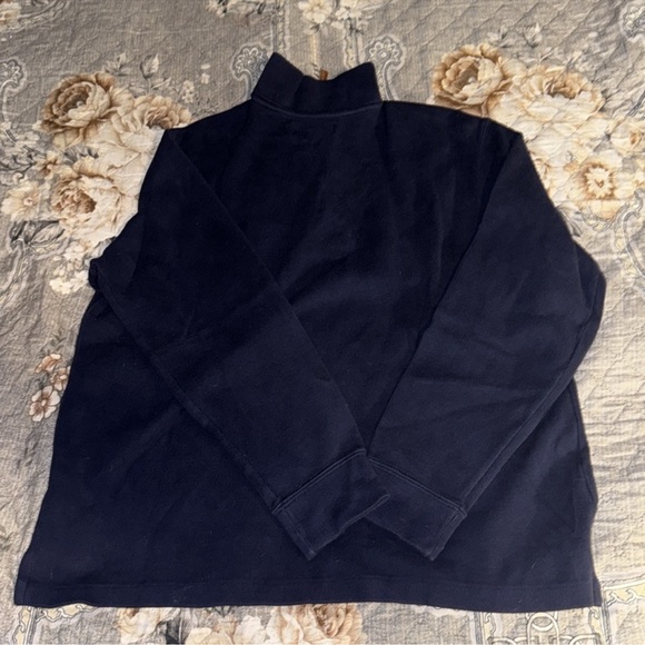 POLO QUARTER ZIP SWEATER NAVY - Picture 4 of 4